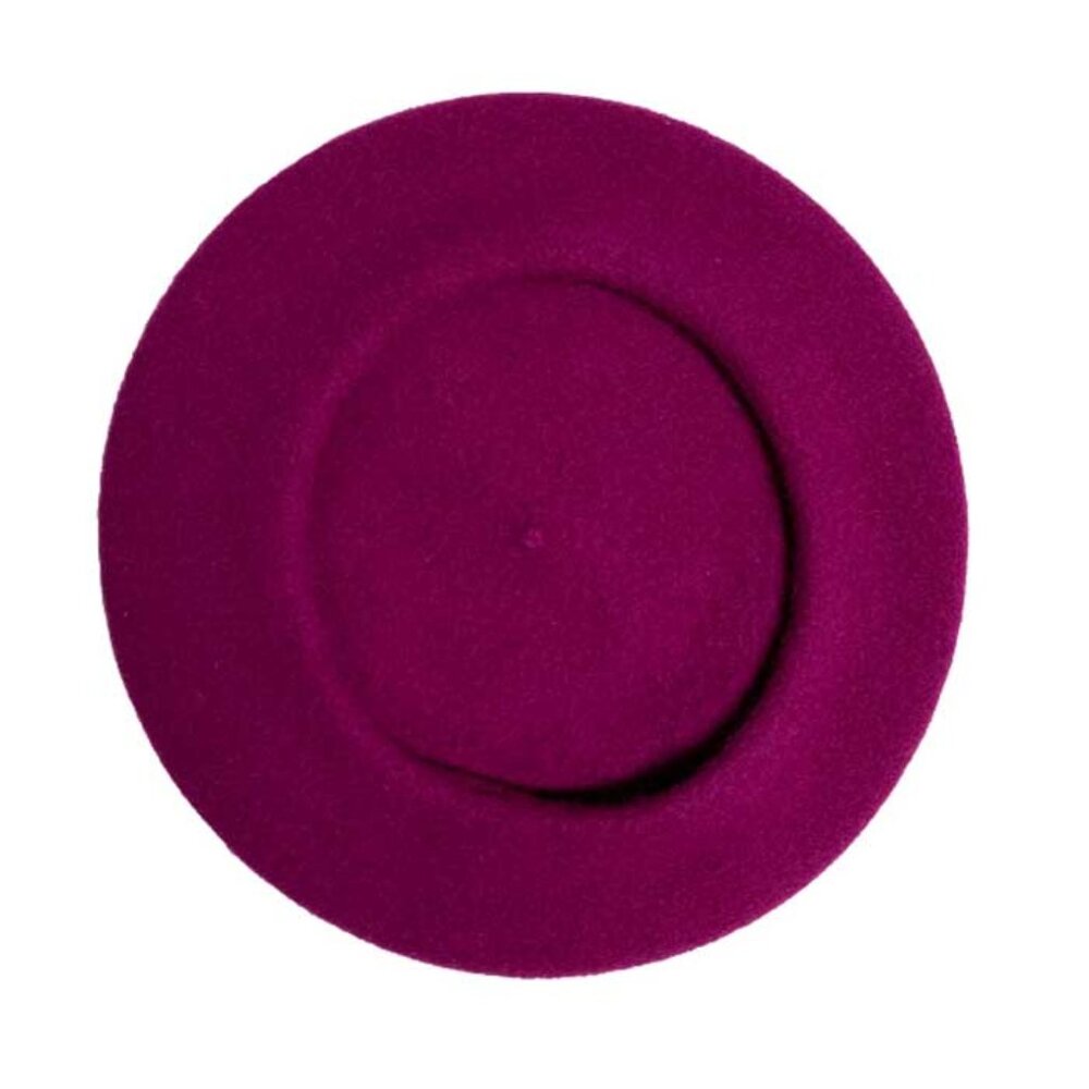 Raspberry Wool French Beret, NEW! "The kind you find in a Secondhand Store"